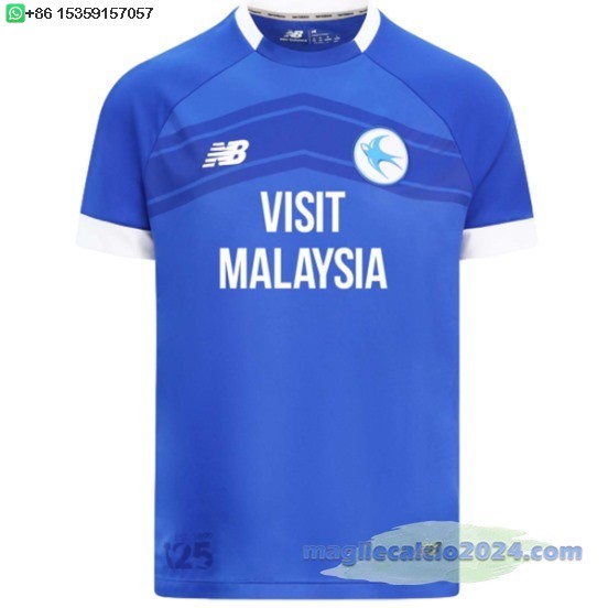 Thailandia Home Maglia Calcio Cardiff City 2024 2025 Poco Prezzo