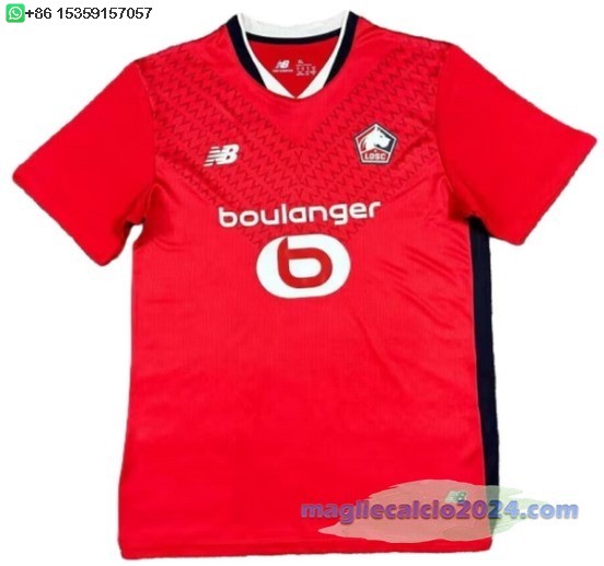 Thailandia Home Maglia Calcio Lille 2024 2025 Poco Prezzo