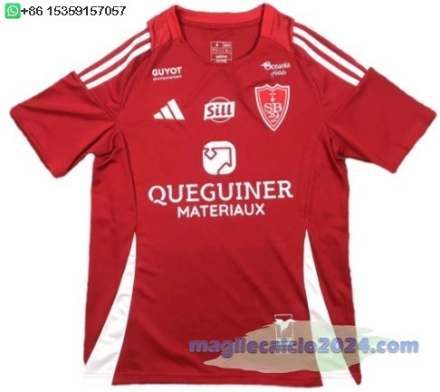 Thailandia Home Maglia Calcio Stade Brestois 2024 2025 Poco Prezzo