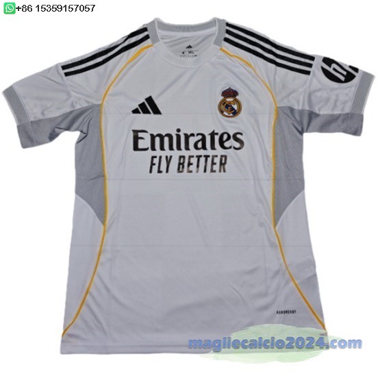 Thailandia Home concetto Maglia Calcio Real Madrid 2025 2026 Poco Prezzo
