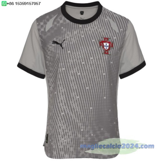 Thailandia Portiere Maglia Calcio Portogallo 2025 Grigio Poco Prezzo