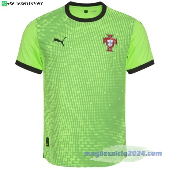 Thailandia Portiere Maglia Calcio Portogallo 2025 Verde Poco Prezzo