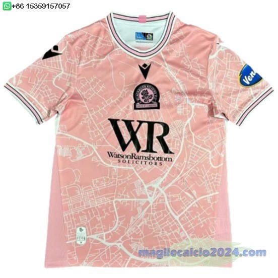 Thailandia Terza Maglia Calcio Blackburn Rovers 2024 2025 Poco Prezzo