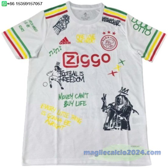 Thailandia speciale Maglia Calcio Ajax 2025 2026 Bianco Poco Prezzo