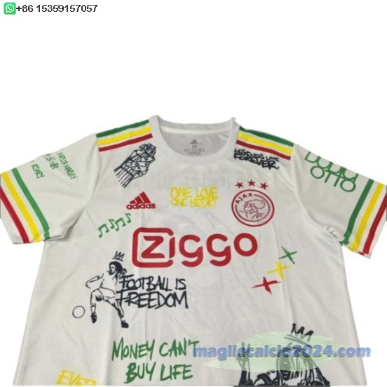 Thailandia speciale Maglia Calcio Ajax 2025 2026 Bianco Poco Prezzo