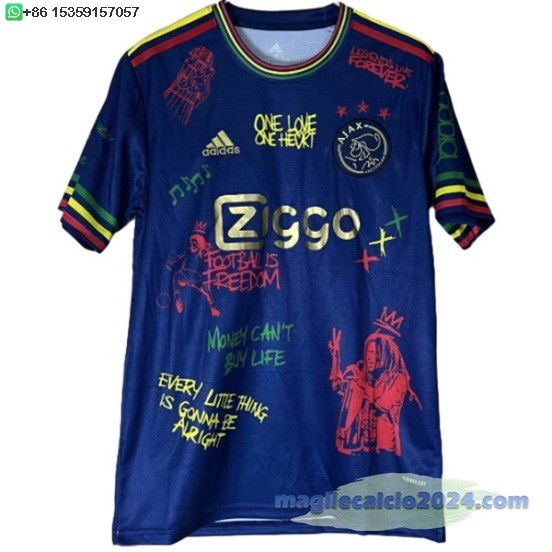 Thailandia speciale Maglia Calcio Ajax 2025 2026 Blu Poco Prezzo