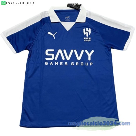 Thailandia speciale Maglia Calcio Al Hilal Saudi FC 2024 2025 Blu Poco Prezzo