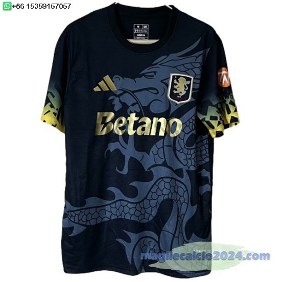 Thailandia speciale Maglia Calcio Aston Villa 2025 2026 Nero Poco Prezzo