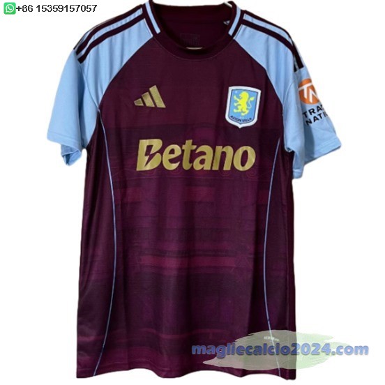 Thailandia speciale Maglia Calcio Aston Villa 2025 2026 Rosso Poco Prezzo
