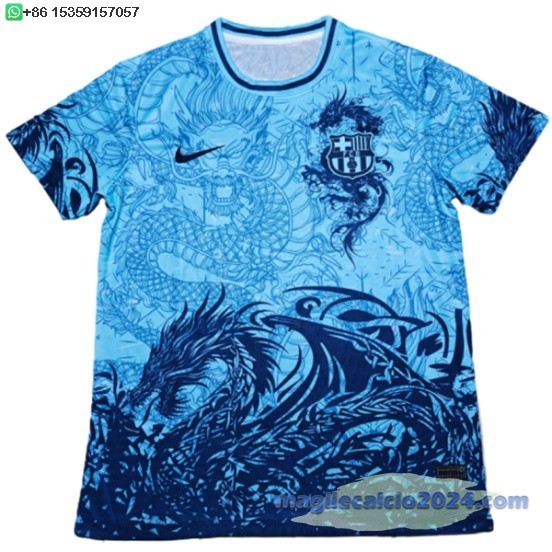 Thailandia speciale Maglia Calcio Barcelona 2025 2026 Blu Poco Prezzo