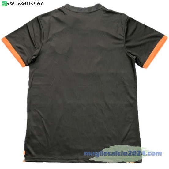 Thailandia speciale Maglia Calcio Barcelona 2025 2026 Nero Arancione Poco Prezzo