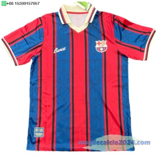 Thailandia speciale Maglia Calcio Barcelona 2025 2026 Rosso Blu Poco Prezzo