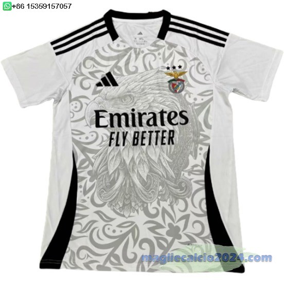Thailandia speciale Maglia Calcio Benfica 2024 2025 Nero Grigio Poco Prezzo
