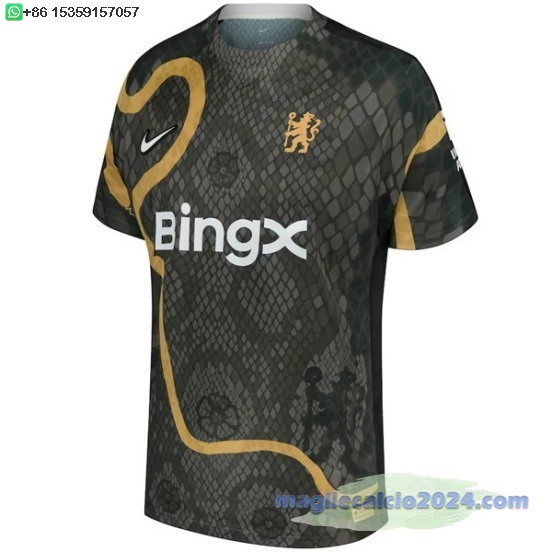 Thailandia speciale Maglia Calcio Chelsea 2025 2026 Nero Poco Prezzo