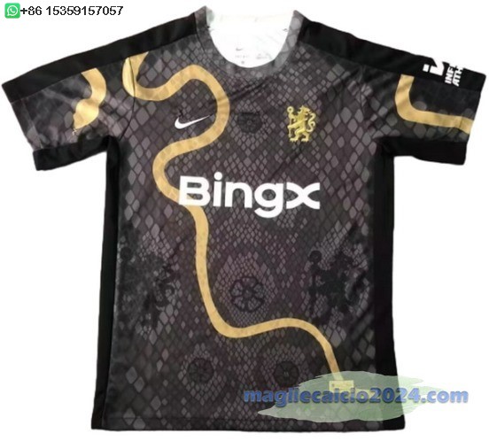 Thailandia speciale Maglia Calcio Chelsea 2025 2026 Nero Poco Prezzo