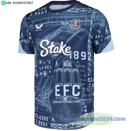 Thailandia speciale Maglia Calcio Everton 2025 2026 Blu Poco Prezzo