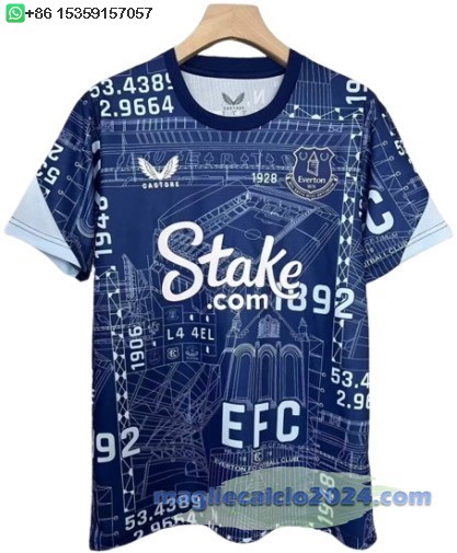 Thailandia speciale Maglia Calcio Everton 2025 2026 Blu Poco Prezzo