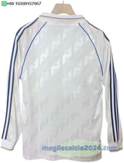 Thailandia speciale Maglia Calcio Manica lunga Leeds United 2024 2025 Bianco Poco Prezzo