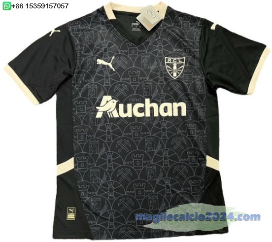 Thailandia speciale Maglia Calcio RC Lens 2024 2025 Nero Poco Prezzo