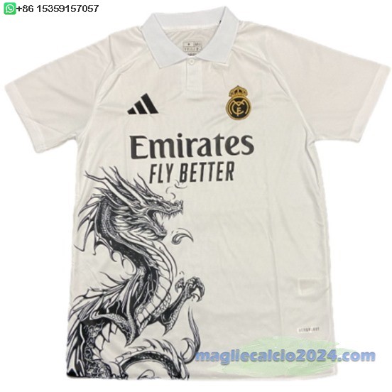 Thailandia speciale Maglia Calcio Real Madrid 2025 2026 Bianco Poco Prezzo
