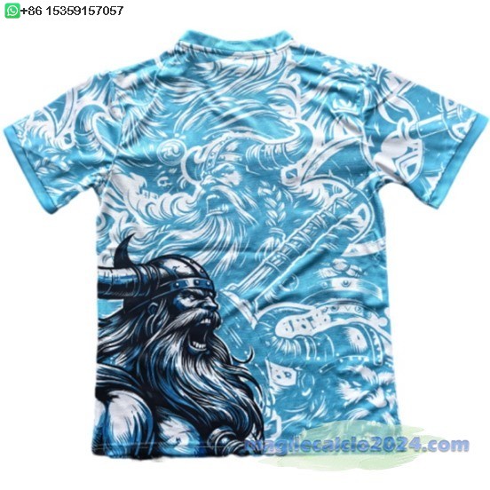 Thailandia speciale Maglia Calcio Real Madrid 2025 2026 Blu Bianco Poco Prezzo