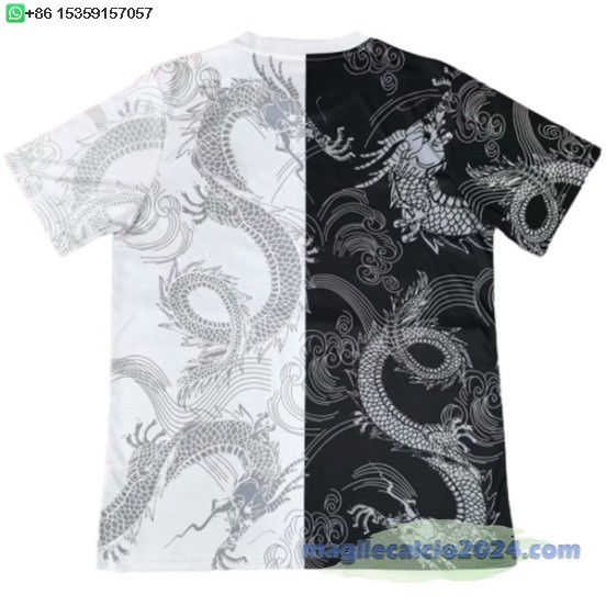 Thailandia speciale Maglia Calcio Real Madrid 2025 2026 Nero II Bianco Poco Prezzo