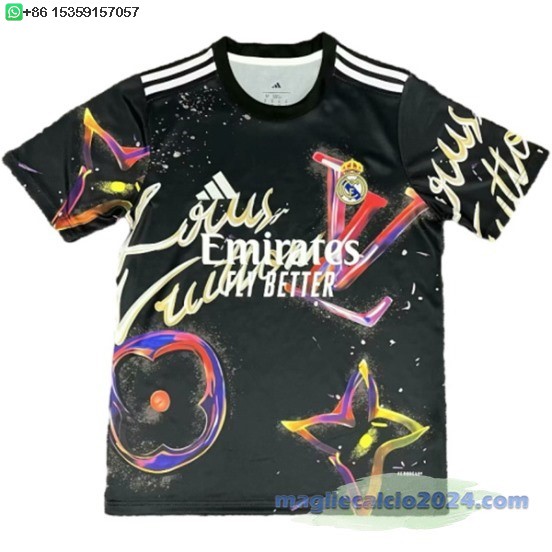 Thailandia speciale Maglia Calcio Real Madrid 2025 2026 Nero Poco Prezzo