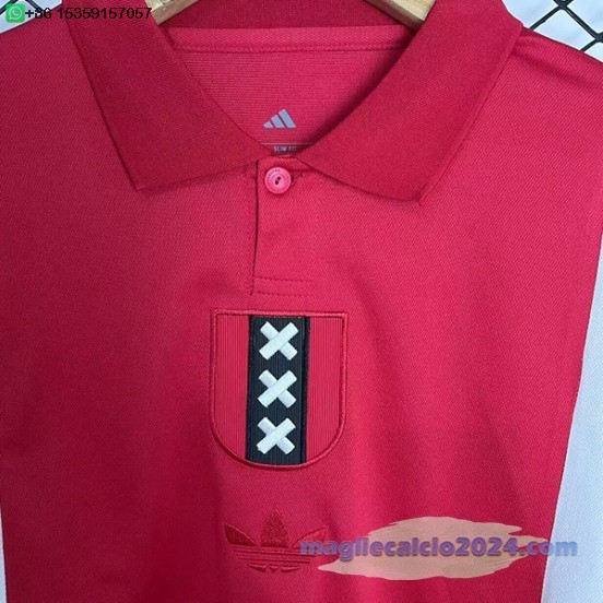 Thailandia speciale Manica lunga Ajax 2025 2026 Rosso Poco Prezzo