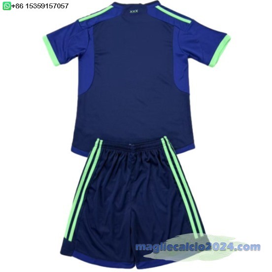 concetto Set Completo Bambino Ajax 2024 2025 Blu Poco Prezzo