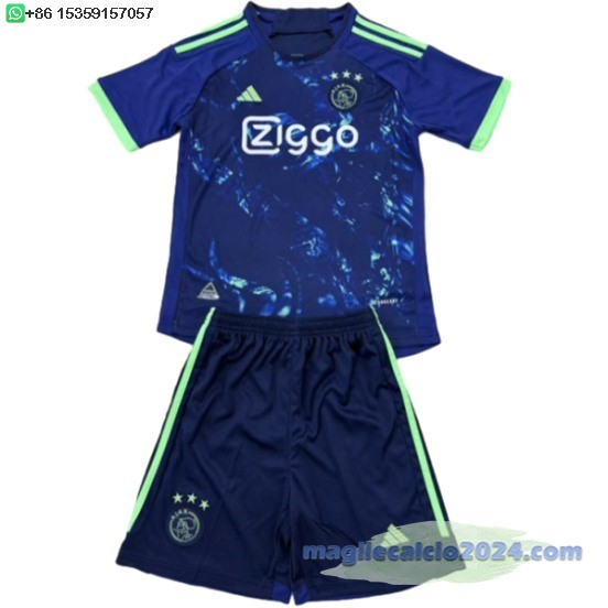 concetto Set Completo Uomo Ajax 2024 2025 Blu Poco Prezzo