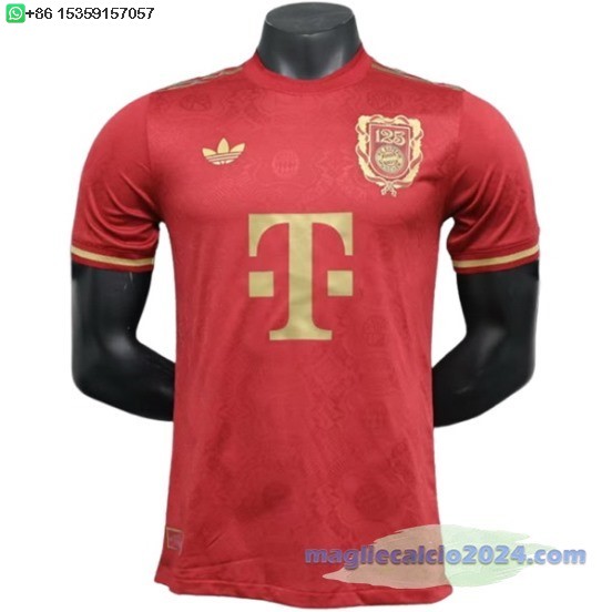 speciale Giocatori Maglia Calcio Bayern Monaco 2024 2025 Rosso Poco Prezzo