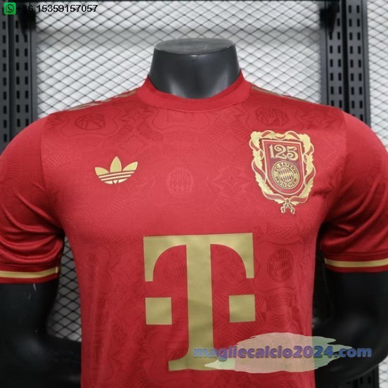 speciale Giocatori Maglia Calcio Bayern Monaco 2024 2025 Rosso Poco Prezzo