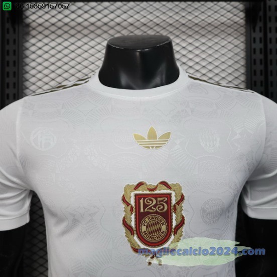 speciale Giocatori Maglia Calcio Bayern Monaco 2025 2026 Bianco Poco Prezzo