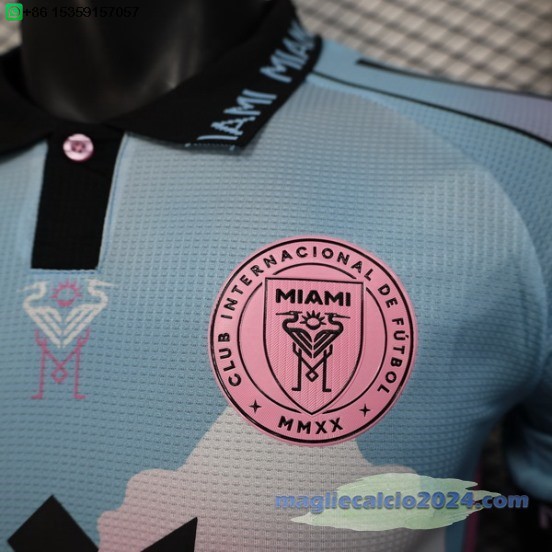 speciale Giocatori Maglia Calcio Inter Miami 2025 2026 Blu Rosa Poco Prezzo