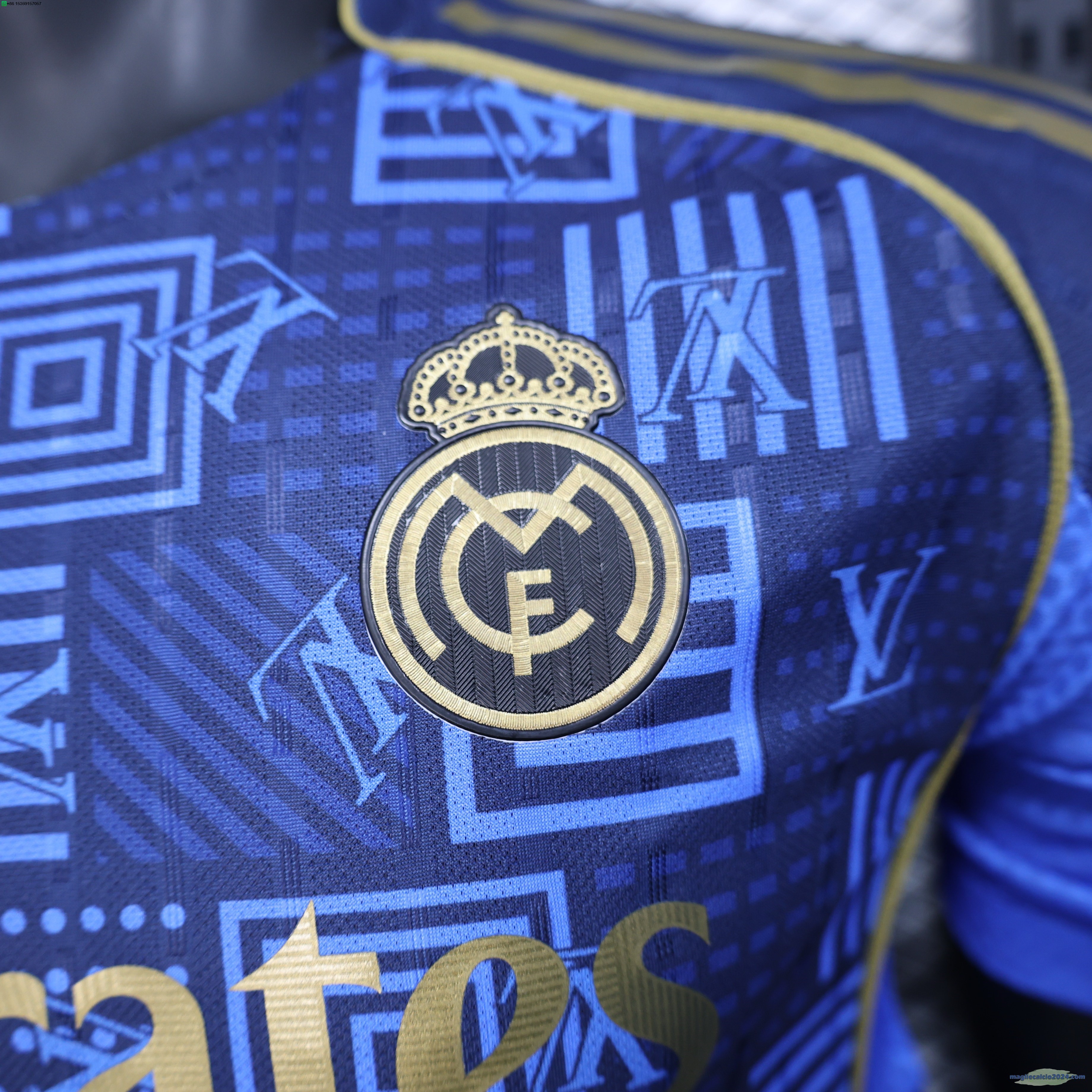 speciale Giocatori Maglia Calcio Real Madrid 2025 2026 Blu Poco Prezzo