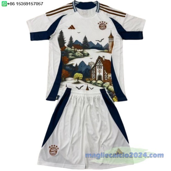 speciale Set Completo Bambino Bayern Monaco 2025 2026 Bianco Poco Prezzo