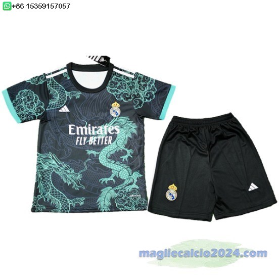 speciale Set Completo Bambino Real Madrid 2025 2026 Nero Poco Prezzo