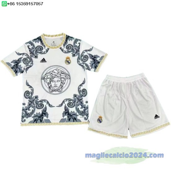 speciale Set Completo Uomo Real Madrid 2025 2026 Bianco Nero Poco Prezzo