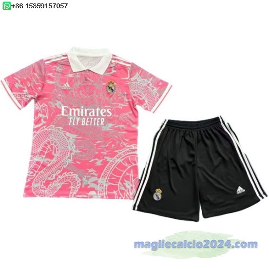 speciale Set Completo Uomo Real Madrid 2025 2026 Rosa Nero Poco Prezzo