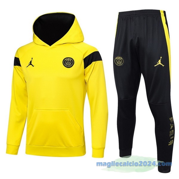 Felpa Cappuccio Paris Saint Germain 2023 2024 Giallo Nero Poco Prezzo