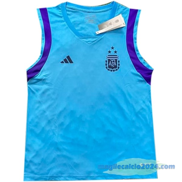 Formazione Senza Maniche Argentina 2023 Azul Poco Prezzo