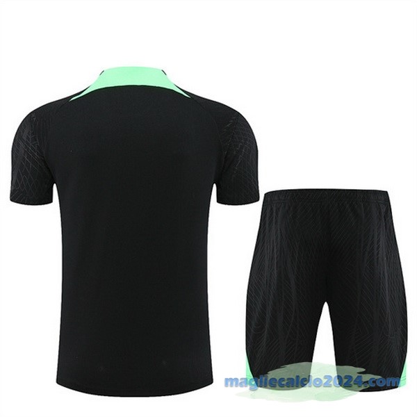 Formazione Set Completo Bambino Liverpool 2023 2024 Nero Verde Poco Prezzo
