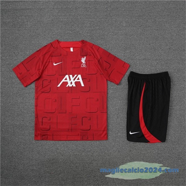 Formazione Set Completo Bambino Liverpool 2023 2024 Rosso Nero Poco Prezzo