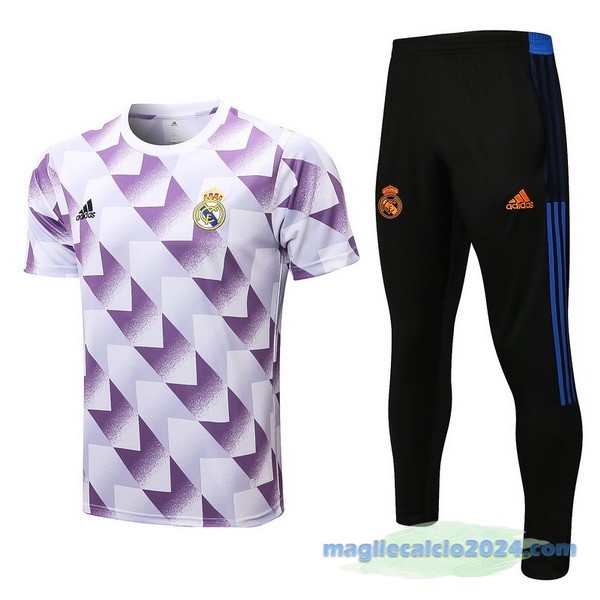 Formazione Set Completo Real Madrid 2022 2023 Bianco Purpureo Nero Poco Prezzo