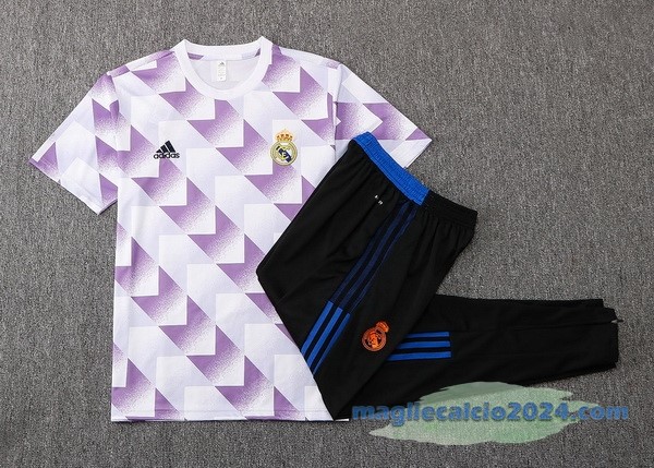 Formazione Set Completo Real Madrid 2022 2023 Bianco Purpureo Nero Poco Prezzo