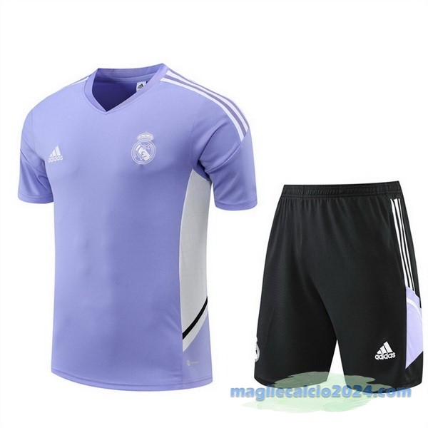 Formazione Set Completo Real Madrid 2022 2023 Purpureo I Bianco Nero Poco Prezzo