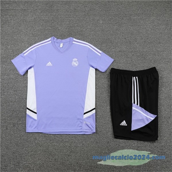Formazione Set Completo Real Madrid 2022 2023 Purpureo I Bianco Nero Poco Prezzo