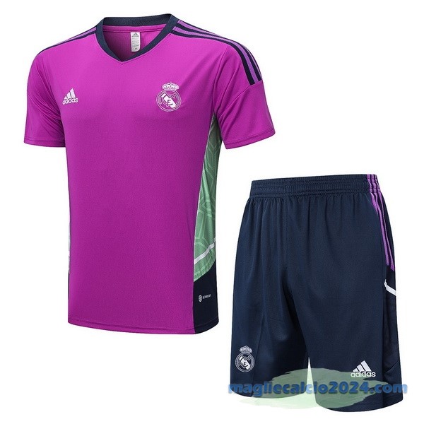 Formazione Set Completo Real Madrid 2022 2023 Purpureo Navy Poco Prezzo