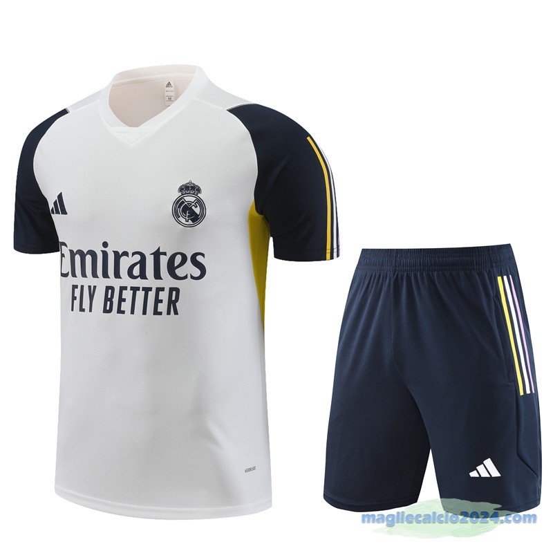 Formazione Set Completo Real Madrid 2023 2024 Bianco I Azul Navy Poco Prezzo