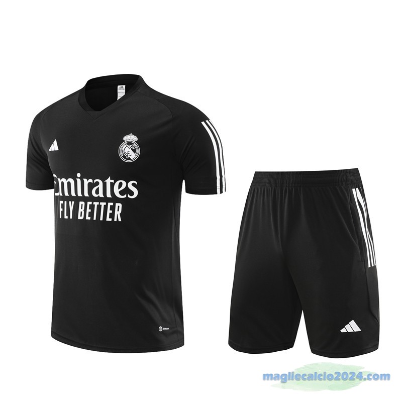Formazione Set Completo Real Madrid 2023 2024 Nero Poco Prezzo